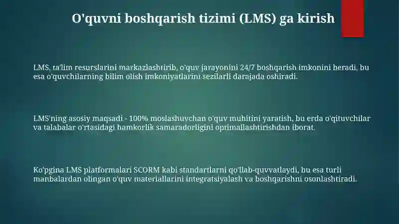 LMS (leorning management system) 3