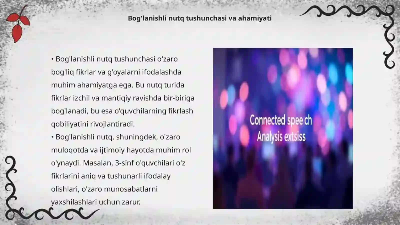 Bog'lanishli nutq va uni o'stirishga oid mashqlar 3