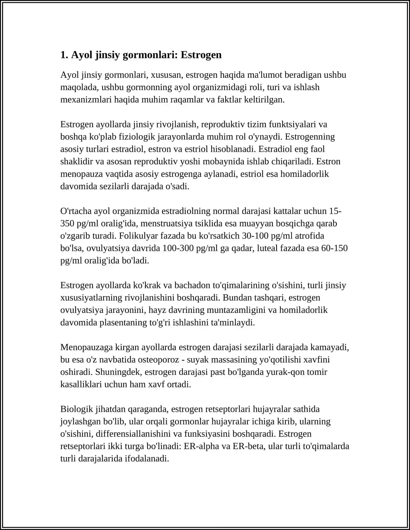 AYOL VA ERKAK JINSIY GARMONLARI 3