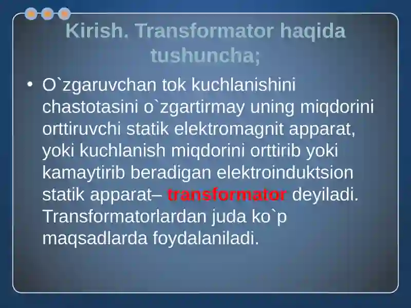 TRANSFORMATORLAR 3
