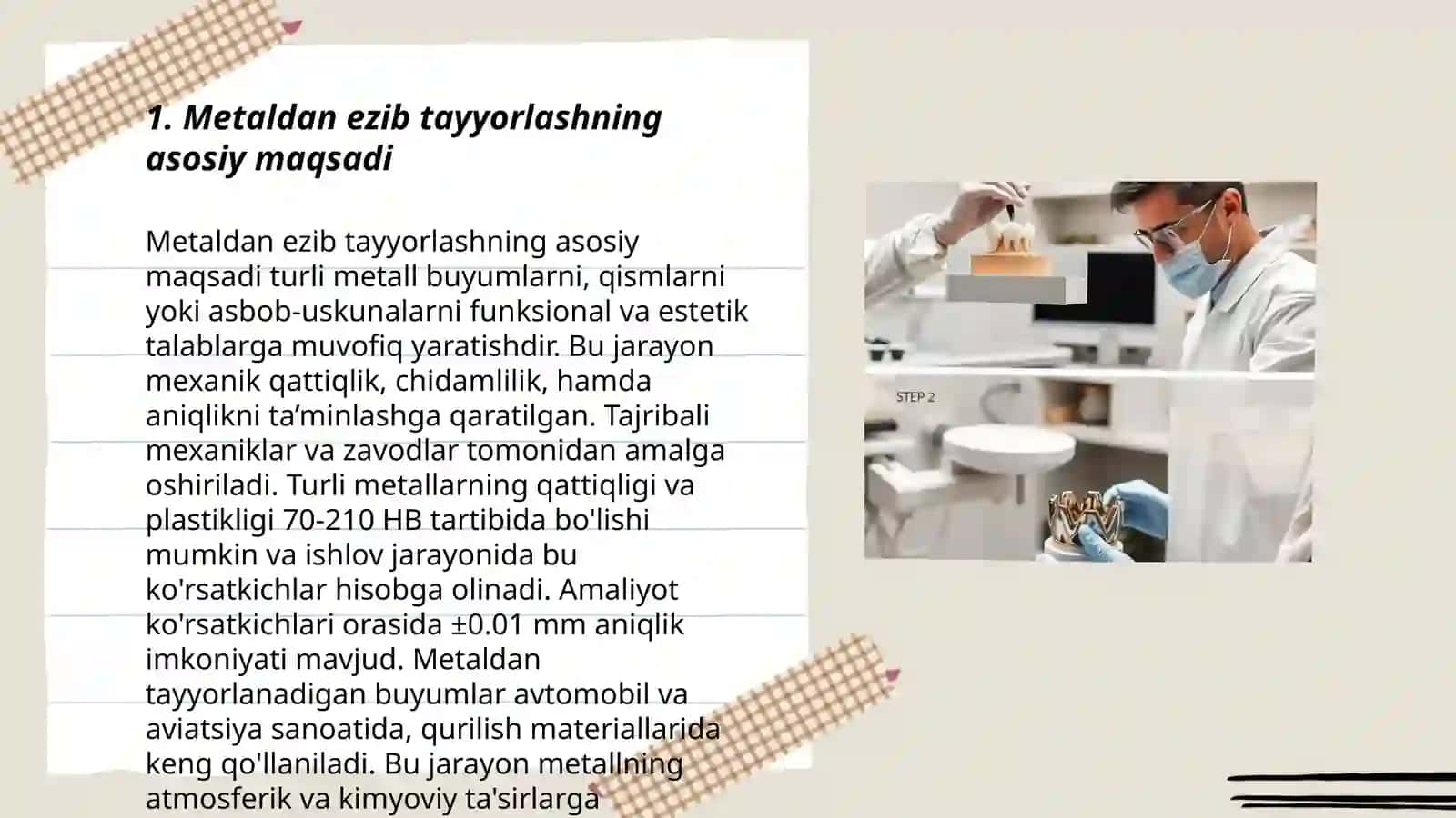 Ezib tayyorlashning asosiy maqsadi 3