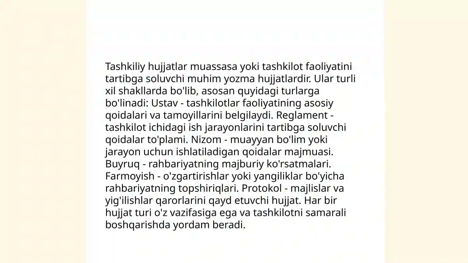 Tashkiliy hujjatlar va ularni rasmiylashtirish 3