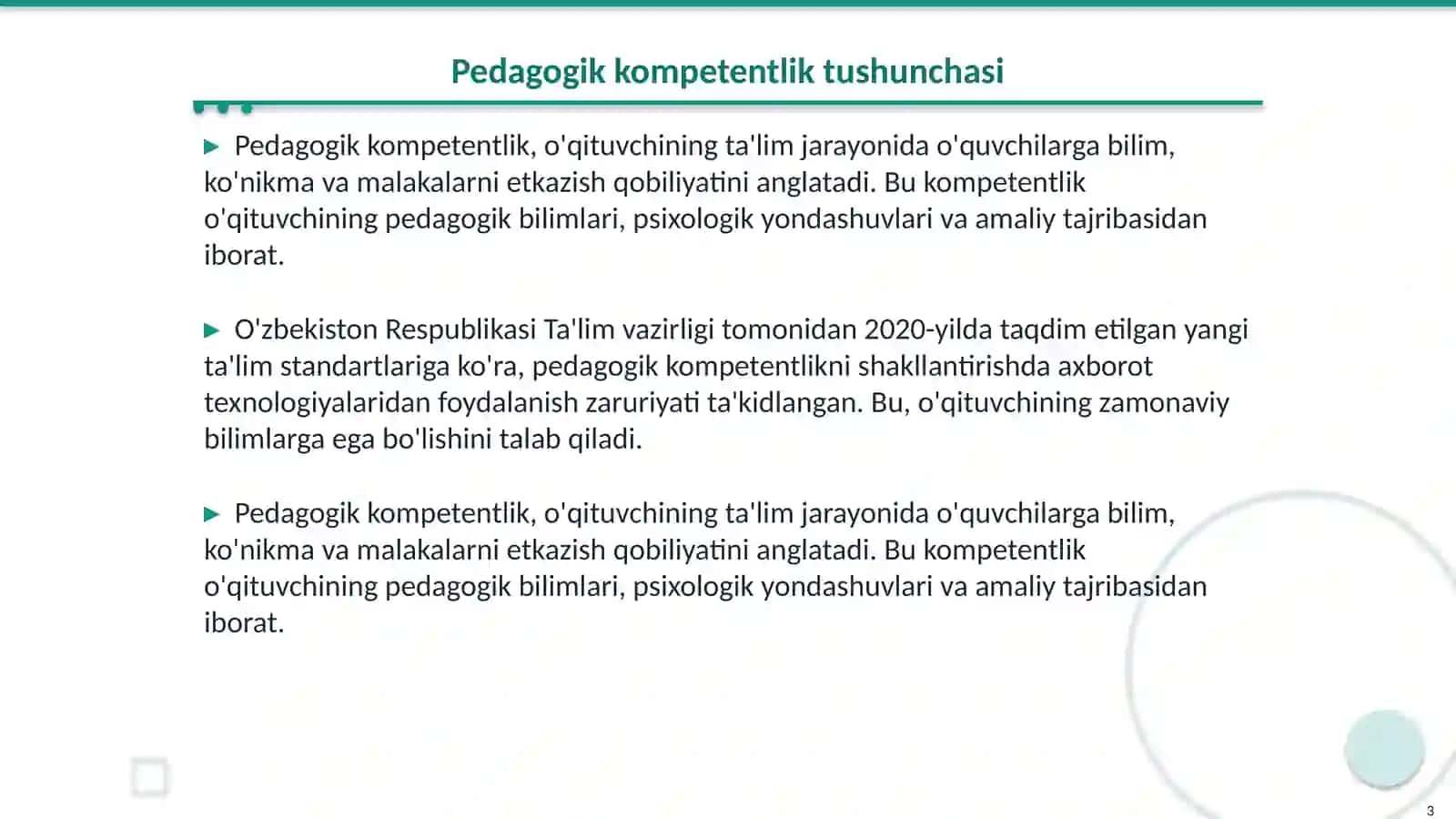Pedagogik kompetentlikni shakllantirishda axborot texnologiyasi tushunchasi va klassifikatsiyasi 3