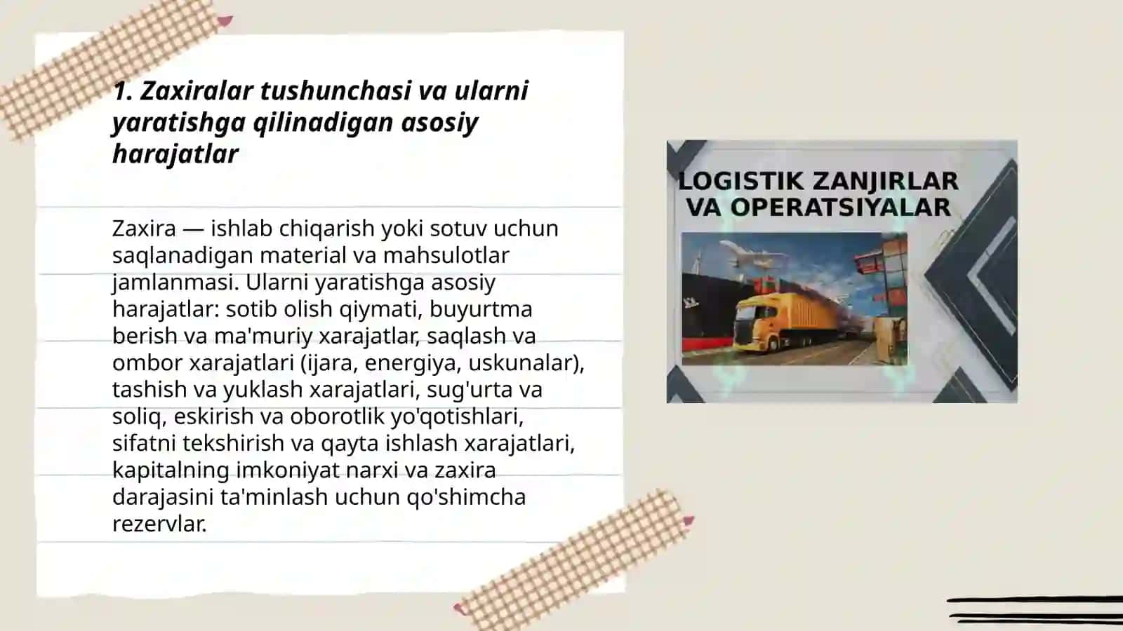 Zaxiralar yaratishga qilinadigan harajatlar tarkibi 3
