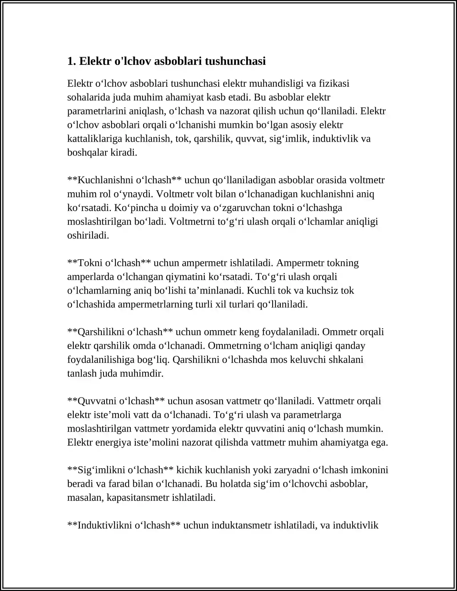 ELEKTR ÕLCHOV ASBOBLARI 3