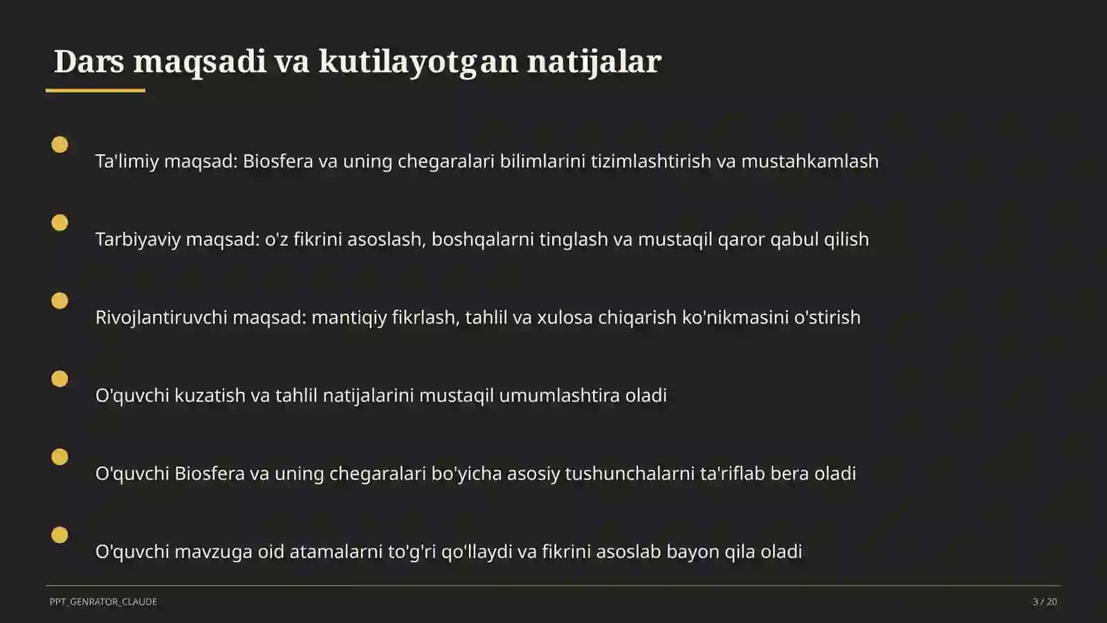 Biosfera va uning chegaralari (10-sinf) 3