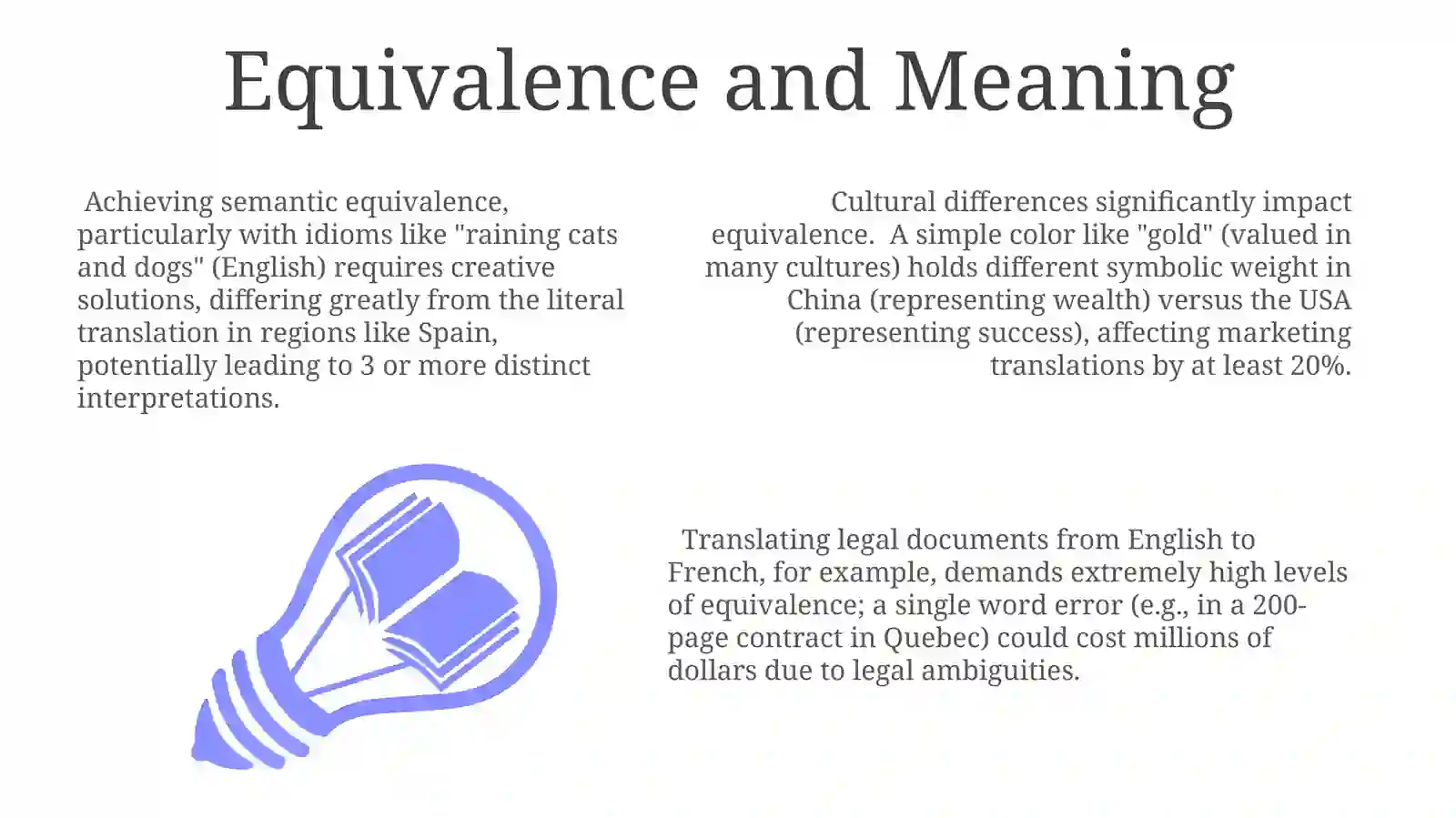 Issues and problems in translation 3