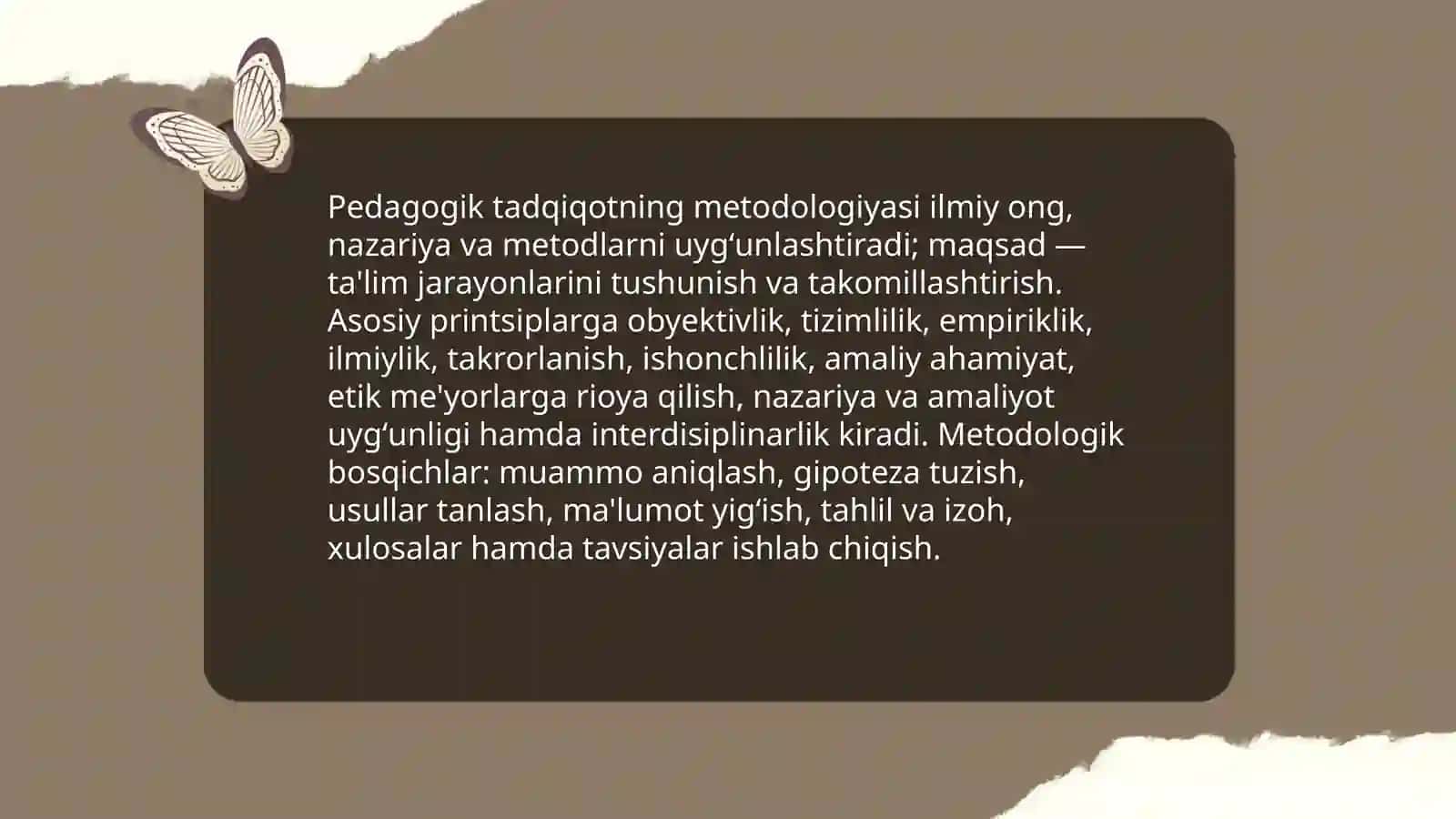 Pedagogikaning ilmiy tadqiqot metodlari 3