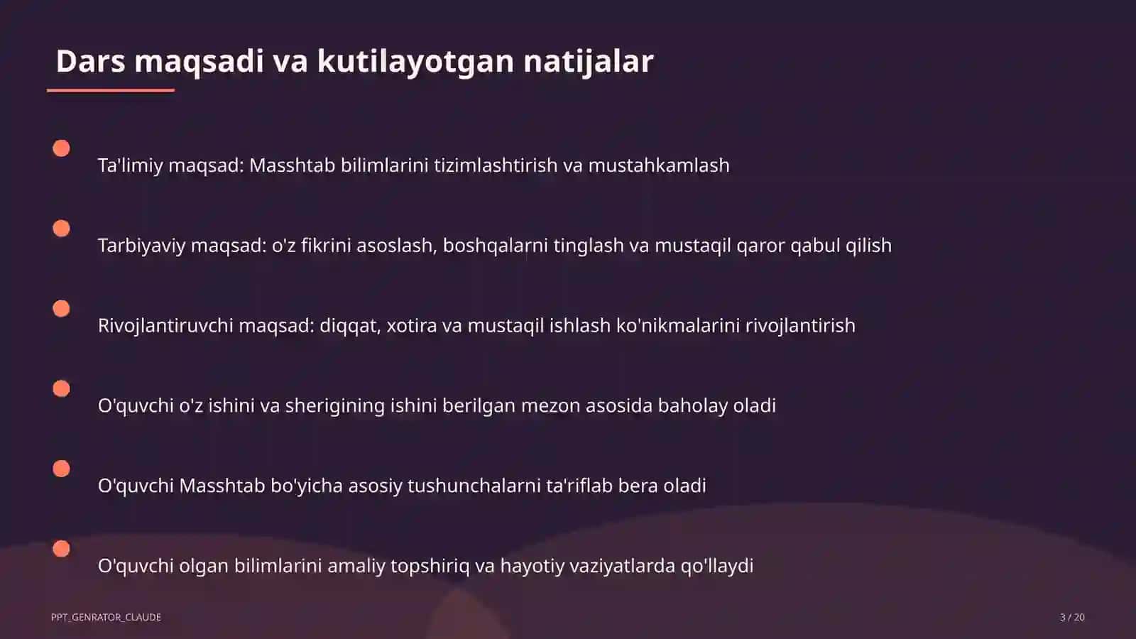 Masshtab (6-sinf) 3