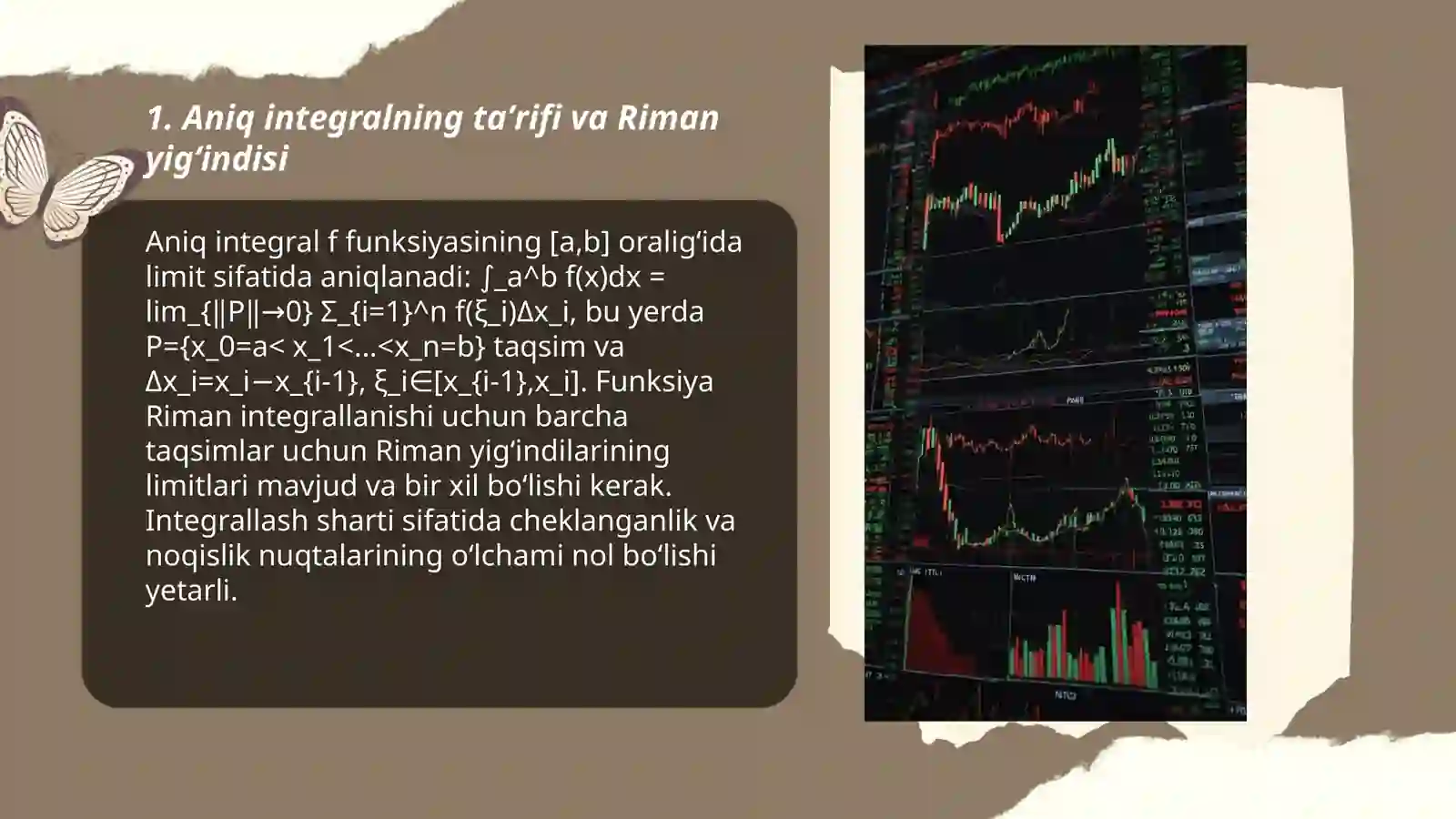 Aniq integral va uning hisoblash usullari 3