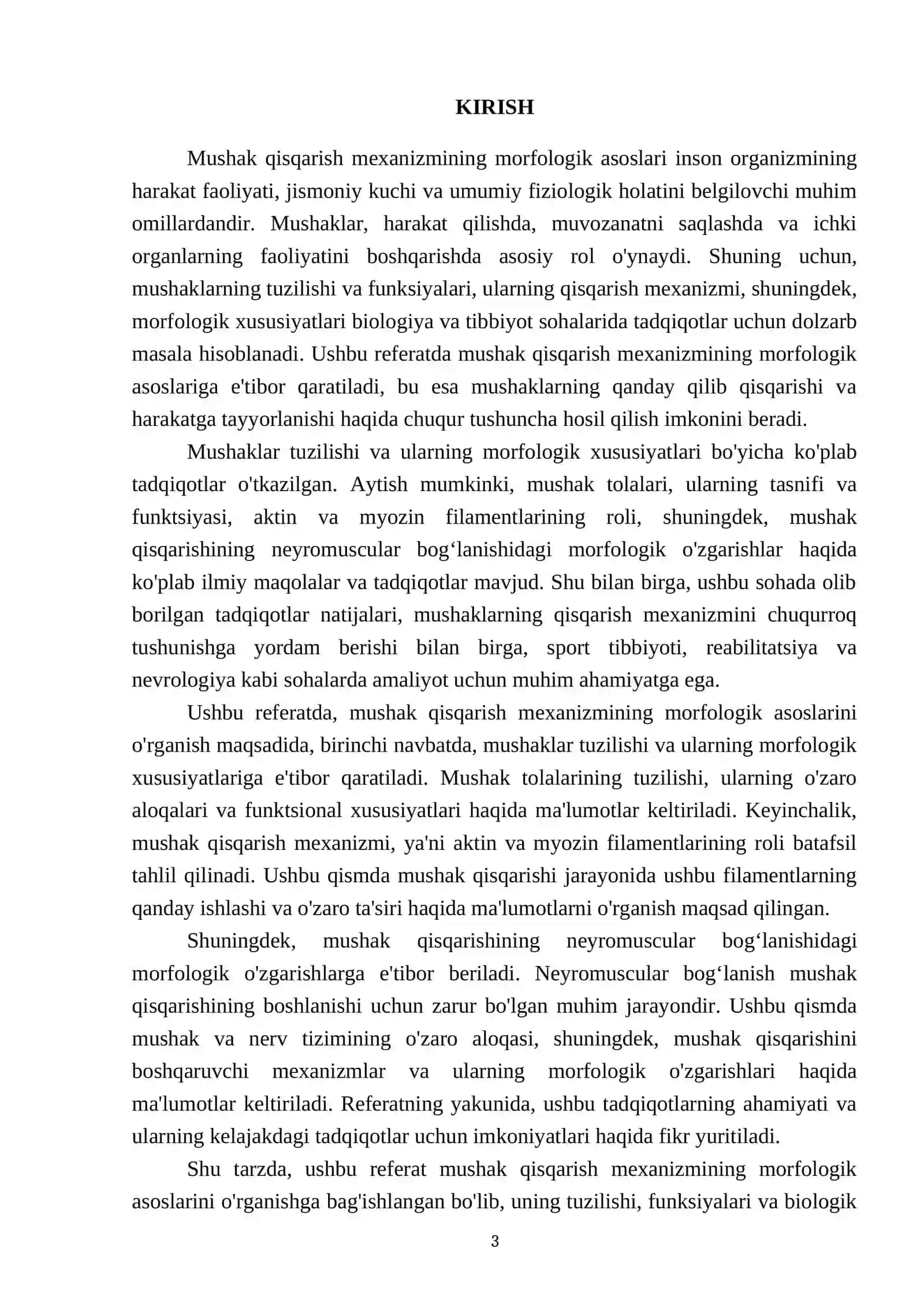 Mushak qisqarish mexanizmining morfologik asoslari 3