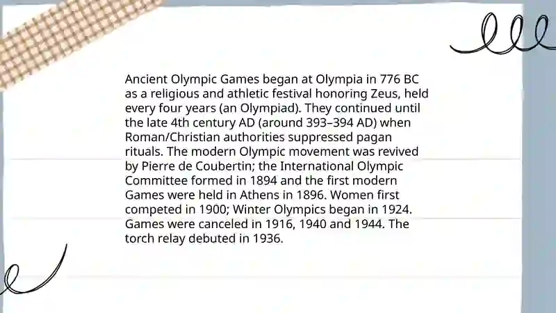 The Olympic Games 3
