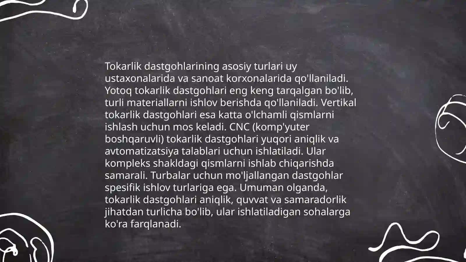 Tokarlik dastgohlarida ishlov berish jarayonini yuklanish bo‘yicha stabillovchi ABT ishlab chiqish 3