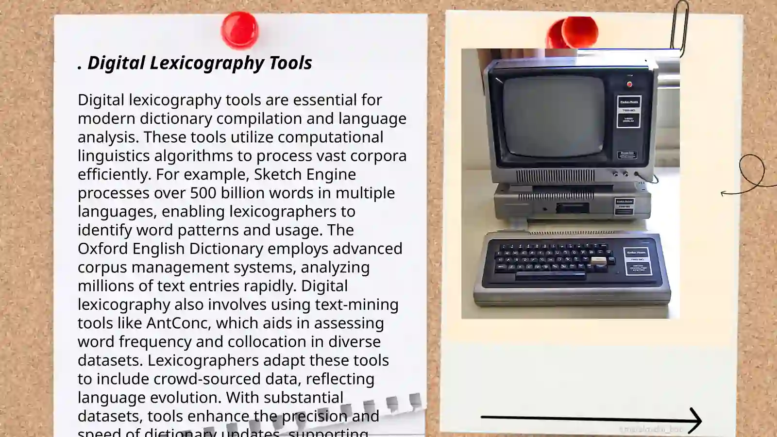 Modern computer lexicography 3