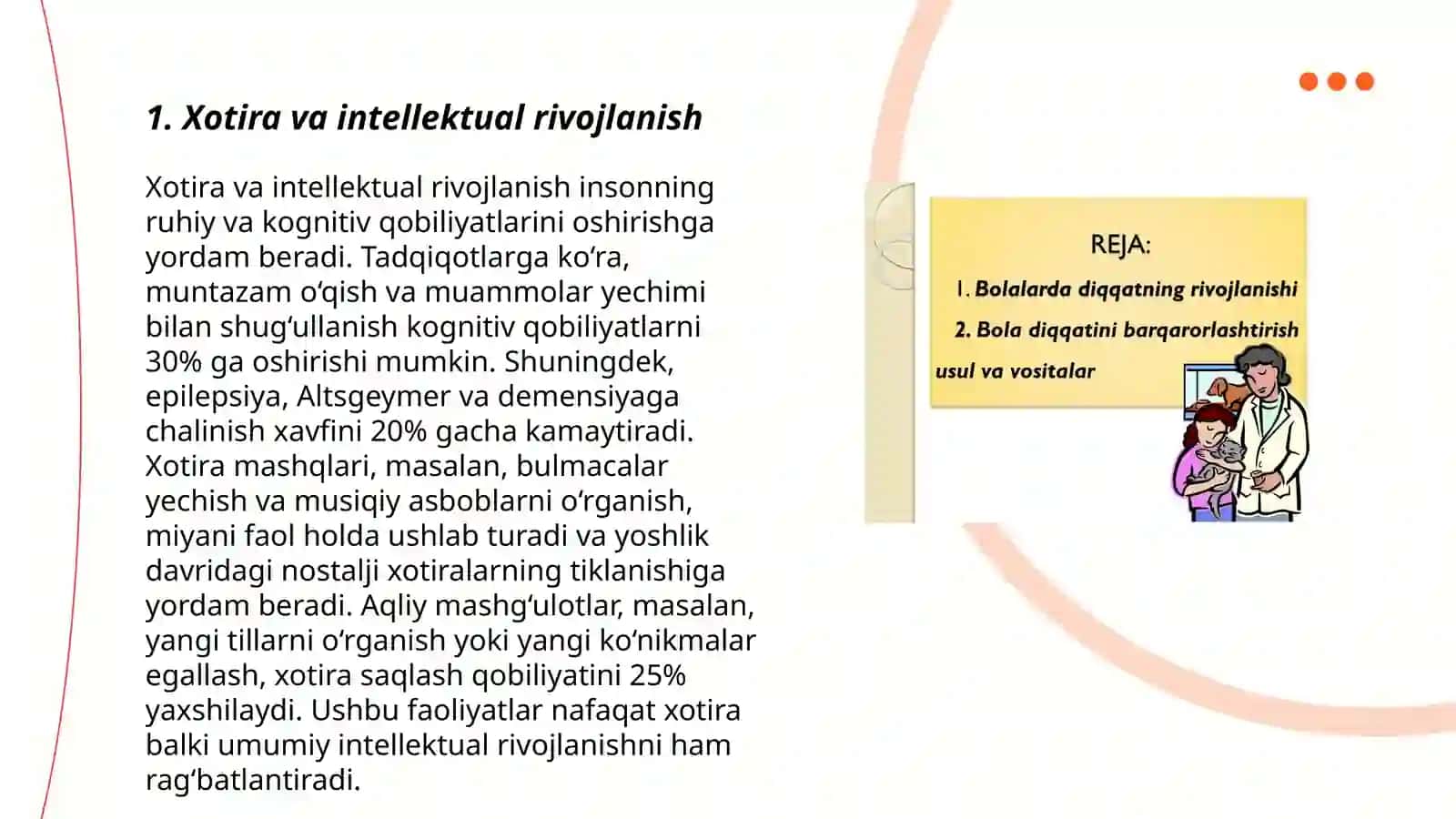 Bolalarda Xotirani rivojlanishi 3