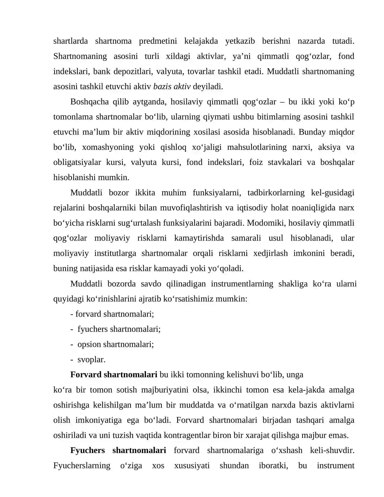 HOSILAVIY QIMMATLI QOGʻOZLAR BOZORI 3