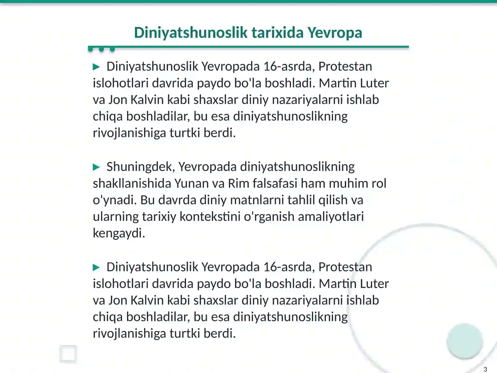 Yevropalik ilk dinshunoslar 3
