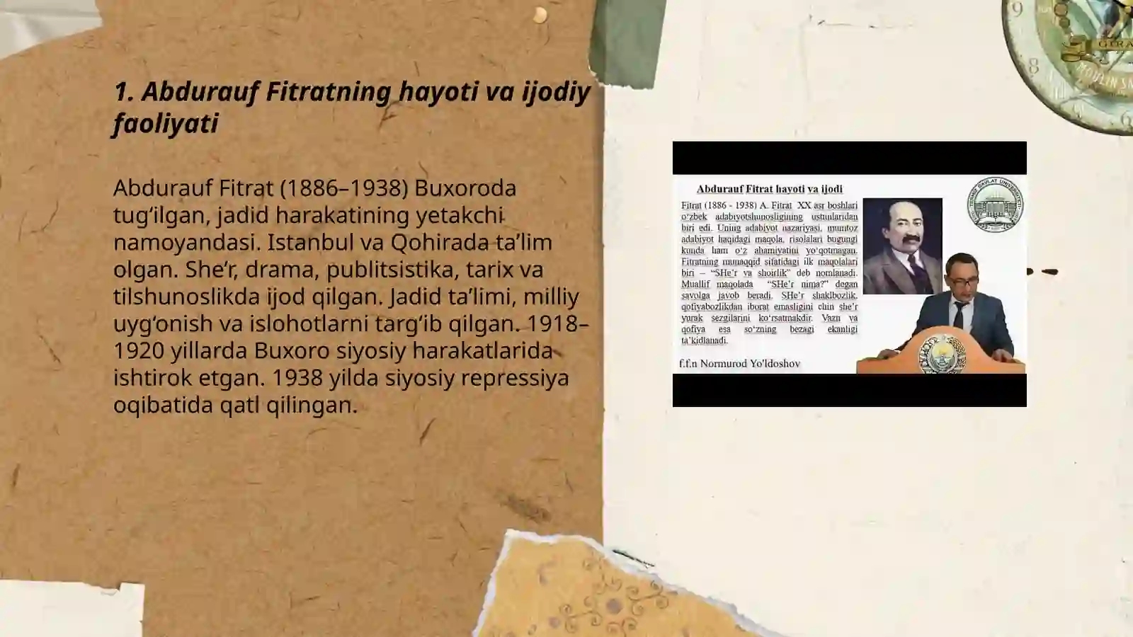 Abdurauf Fitrat jadidlar 3