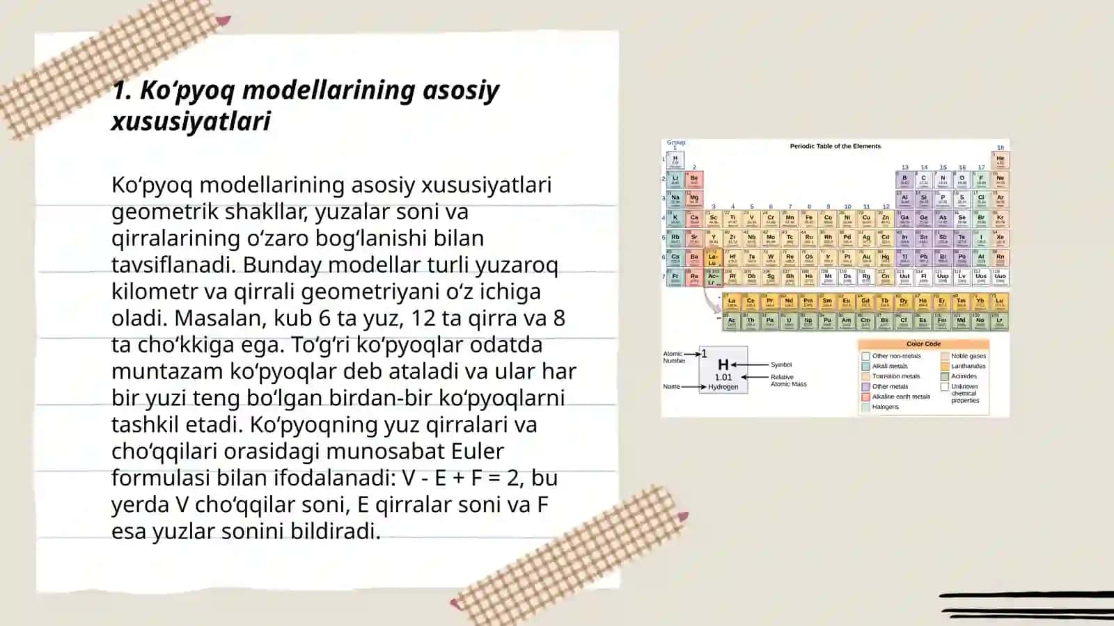 Ko‘pyoq modellari va ularning elementlari 3