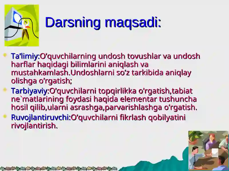 Undosh tovushlar va harflar 3