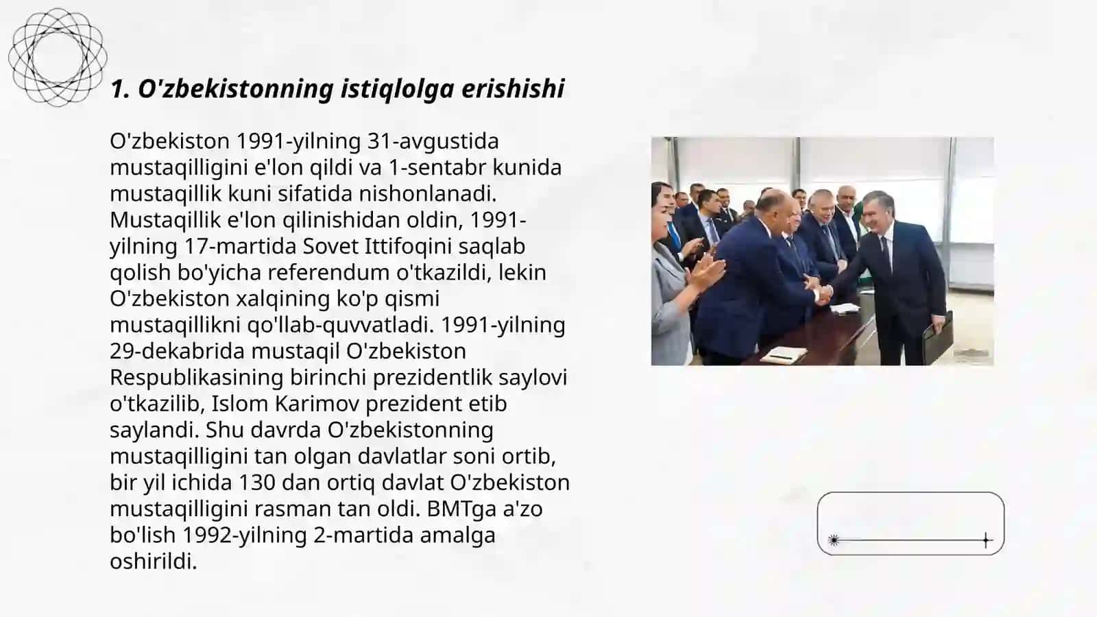 O'zbekistonning o'ziga xos istiqlol va taraqqiyot yo'li 3