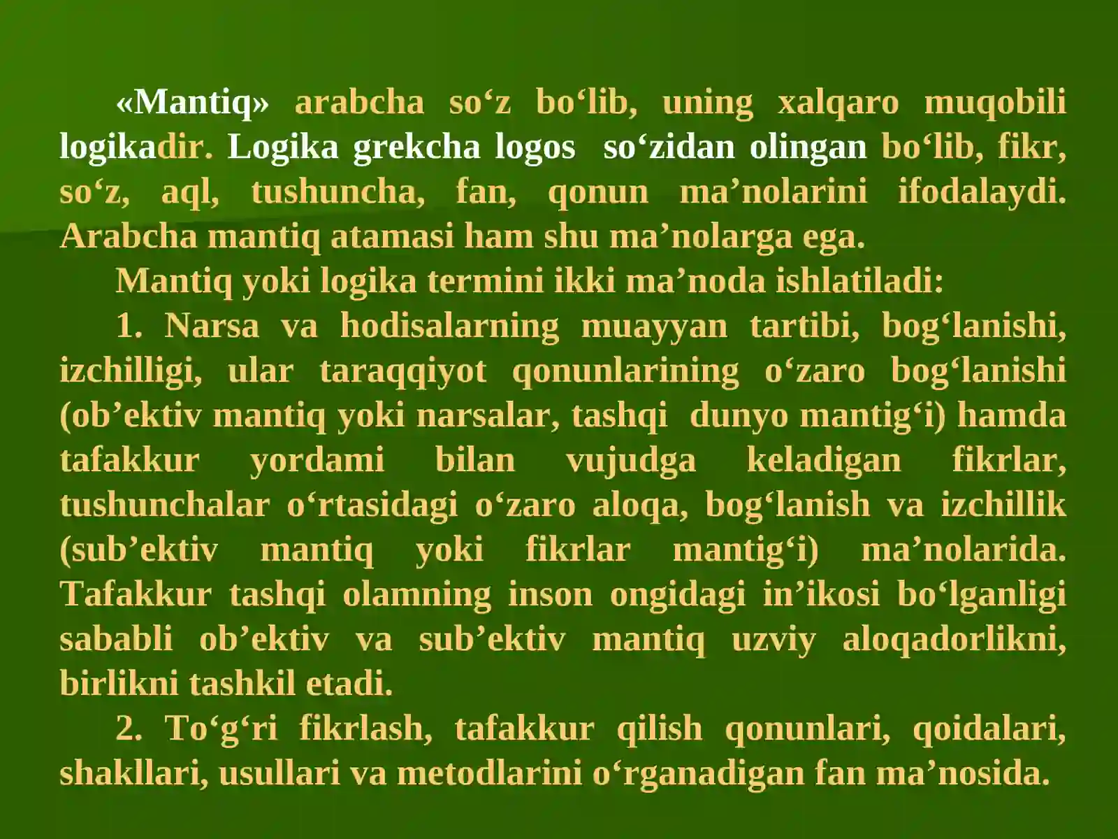 Mantiq ilmi 3