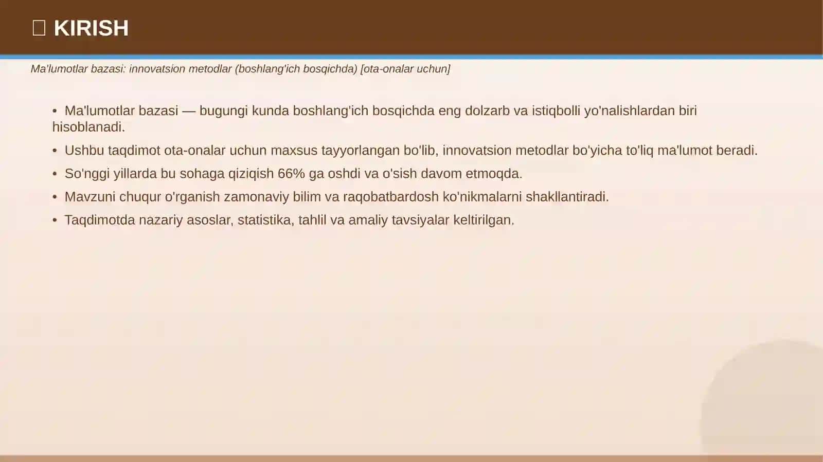 MA'LUMOTLAR BAZASI 3