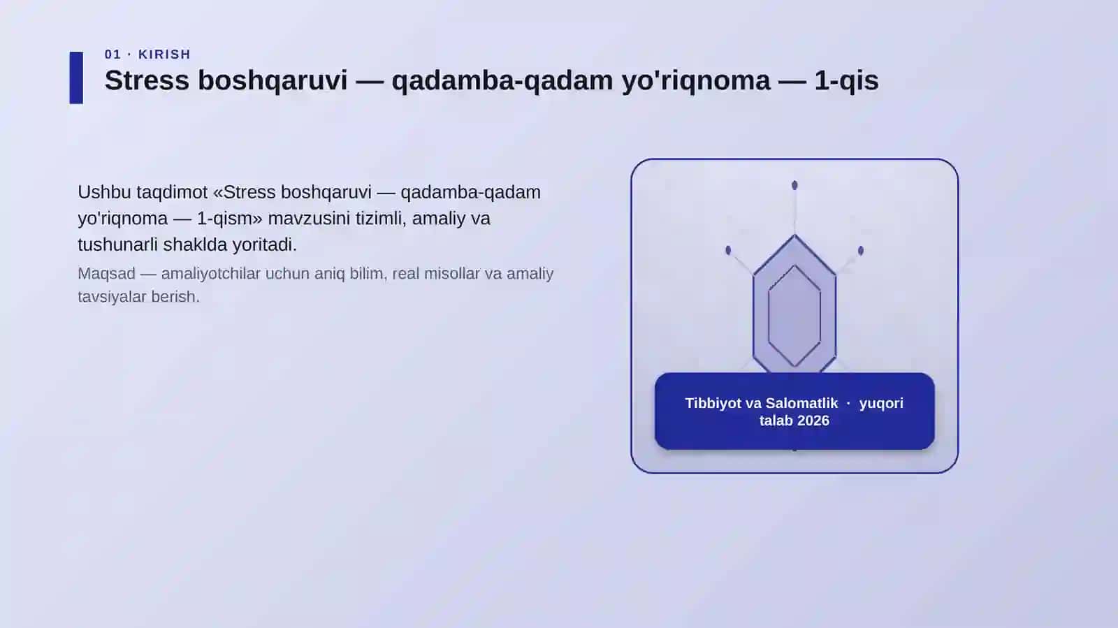 Stress boshqaruvi — qadamba-qadam yo'riqnoma — 1-qism 3