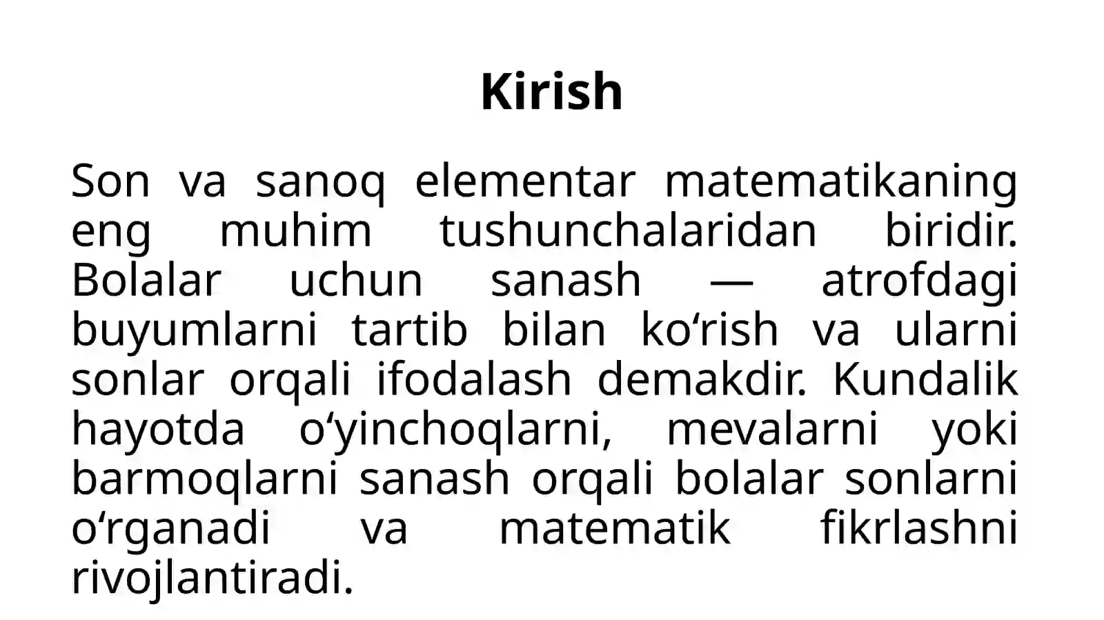 Son va Sanoq Tushunchalari 3