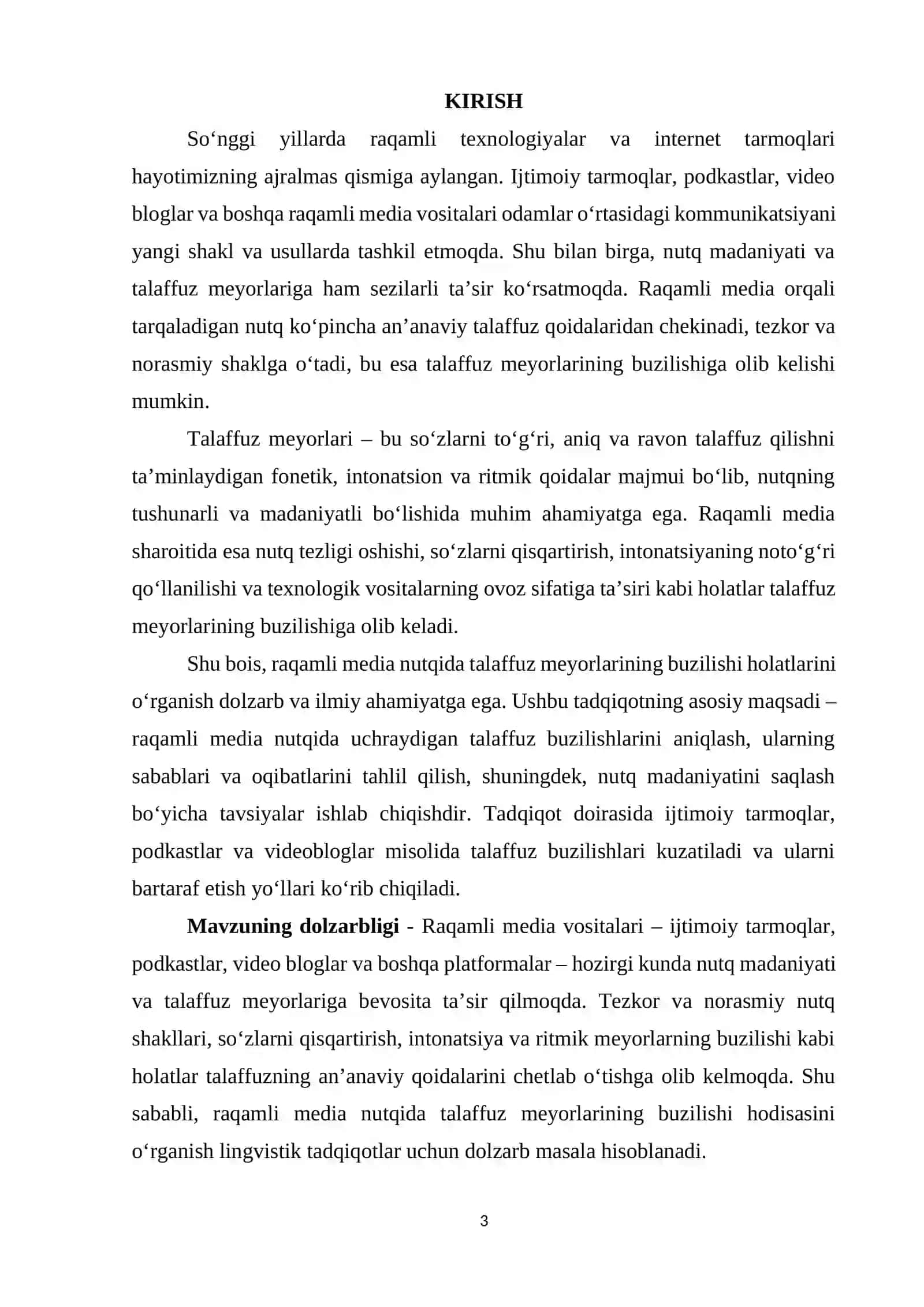 Raqamli media nutqida talaffuz meyorlarining buzilishi holatlari 3