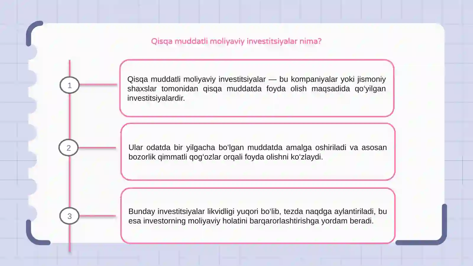 Qisqa muddatli moliyaviy investitsyalar 3