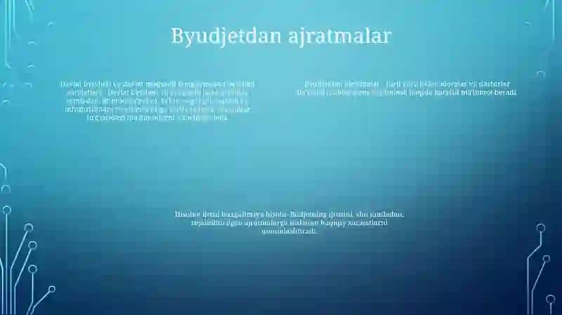 Davlat Byudjeti Va Davlat Maqsadli Jamg’Armalari Byudjetlari Harajatlari Ijrosi Hisobi 3