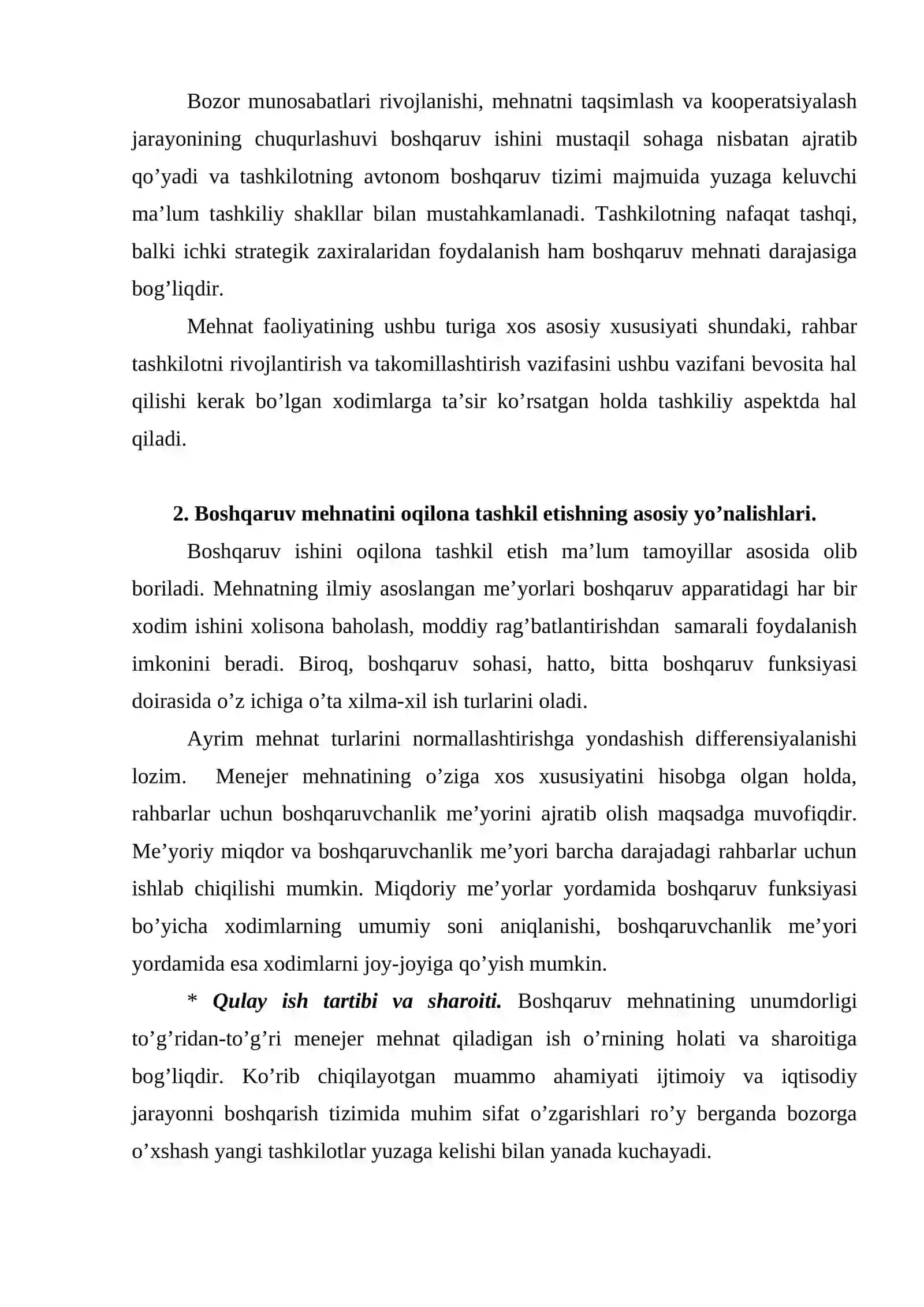 Rahbar mehnatini tashkil etish 3
