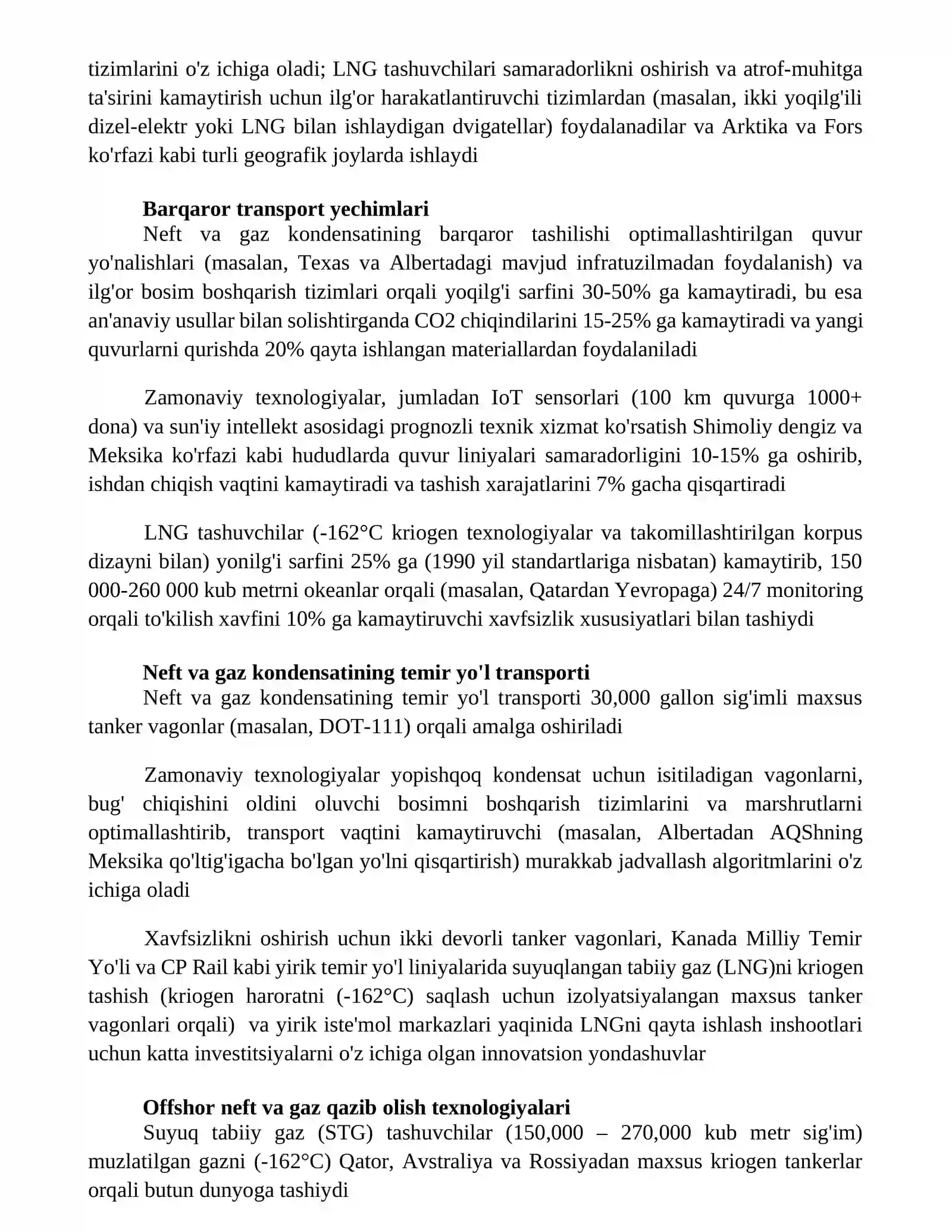 Neft-gaz kondensatini uzatish sanoatdagi yangi zamonoviy texnalogiyalari 3