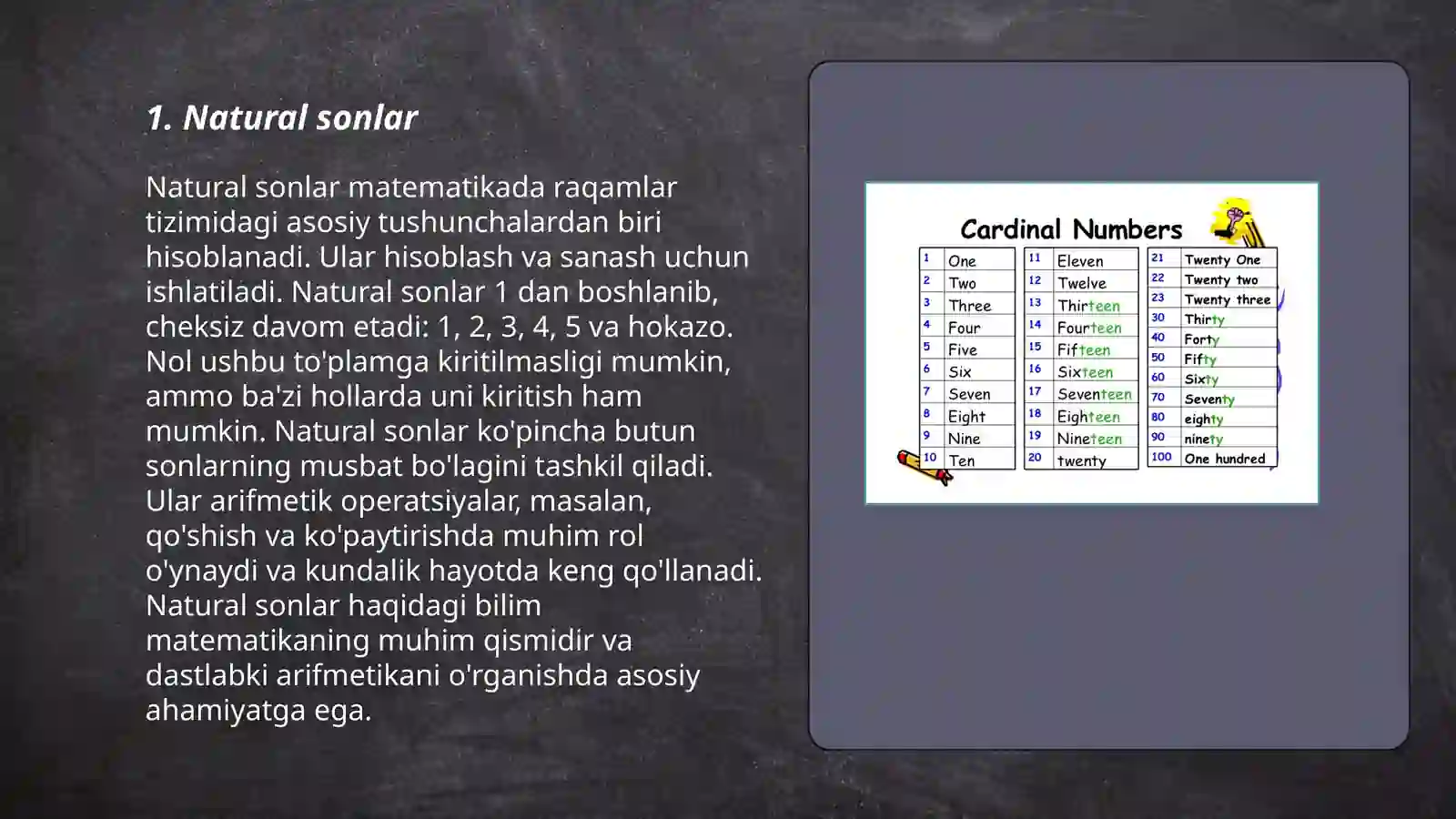 Natural sonlar 3