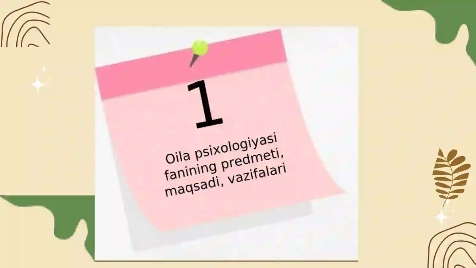 OILA PSIXOLOGIYASI 3