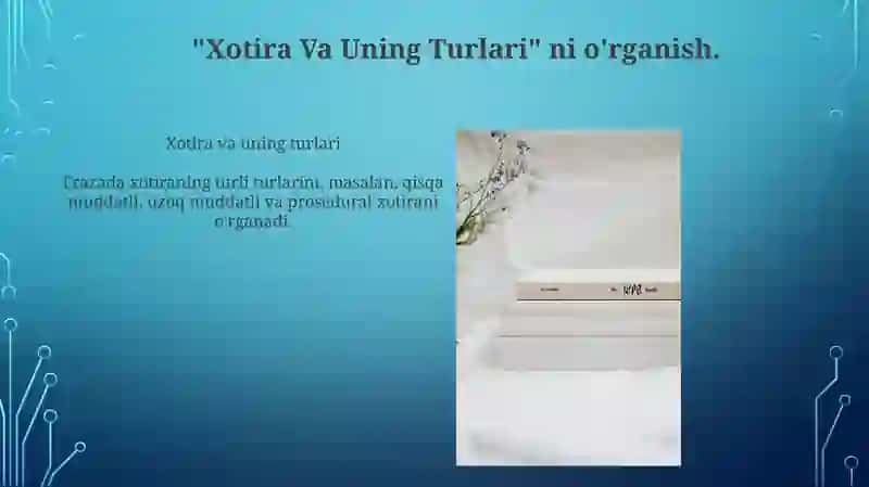 Xotira va uning turlari 3