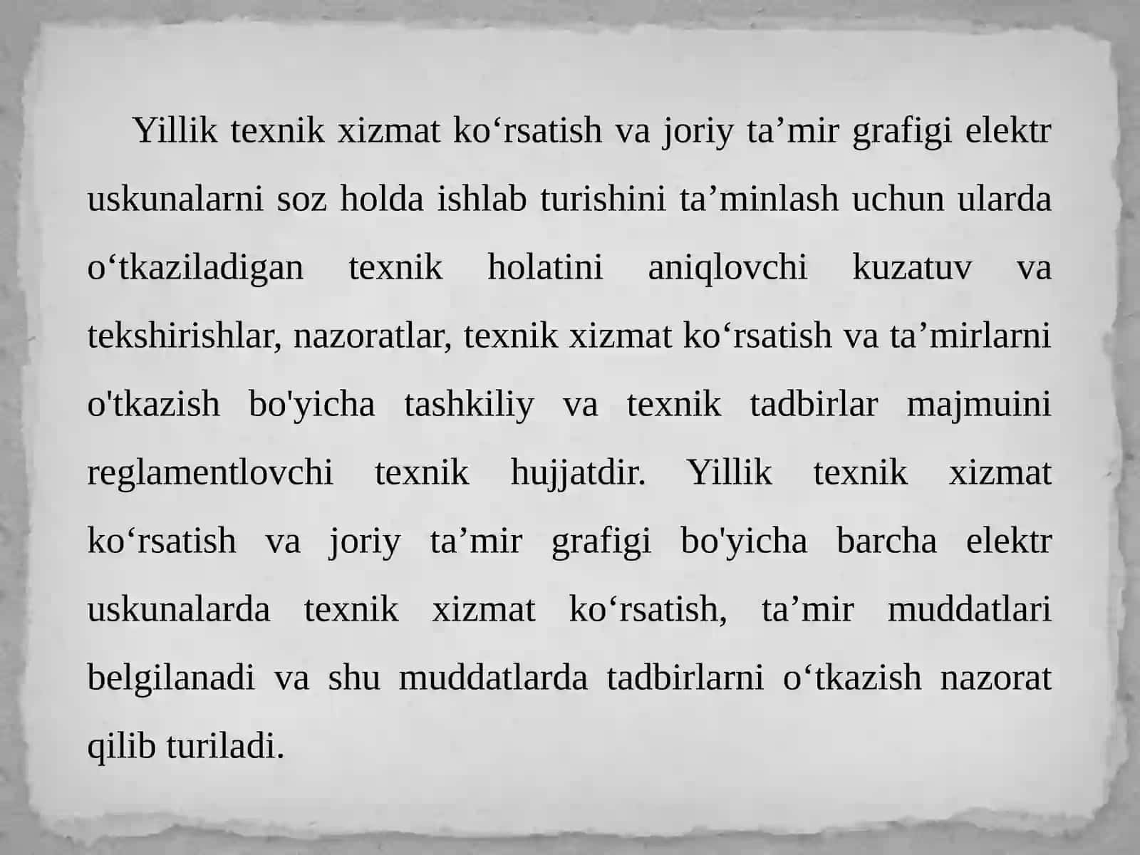 NO‘AvaAtexnikxizmati,ta’mirlashtexnologiyasivatashkilqilish 3