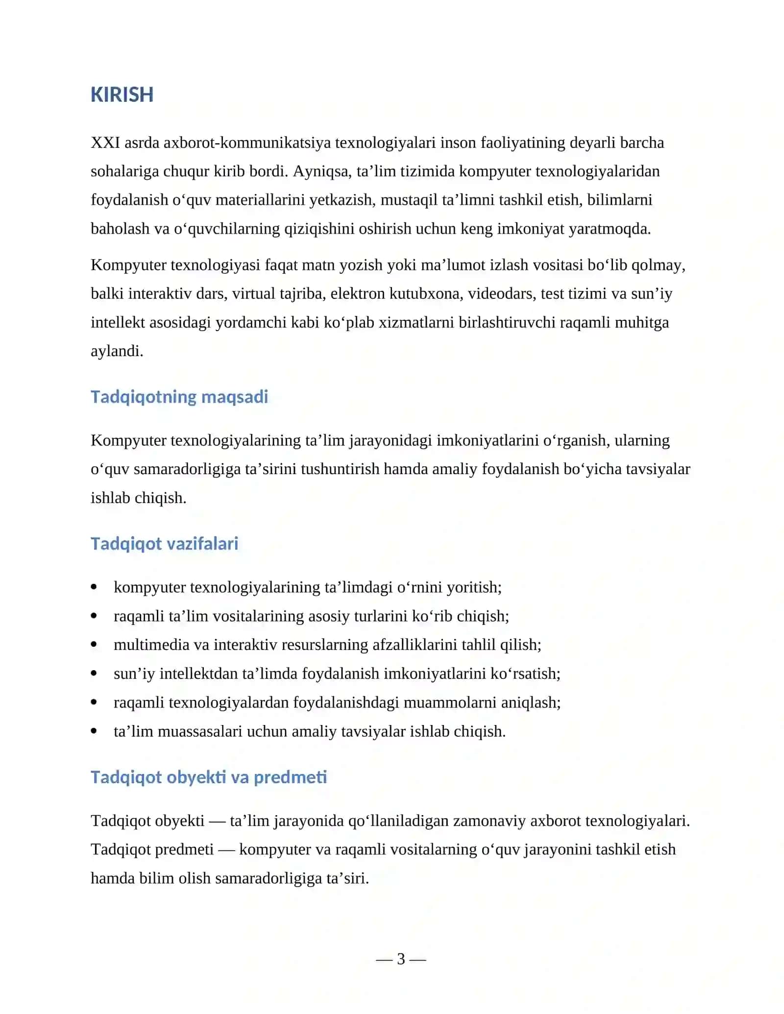 KOMPYUTER TEXNOLOGIYALARINING TA’LIM JARAYONIDAGI AHAMIYATI 3