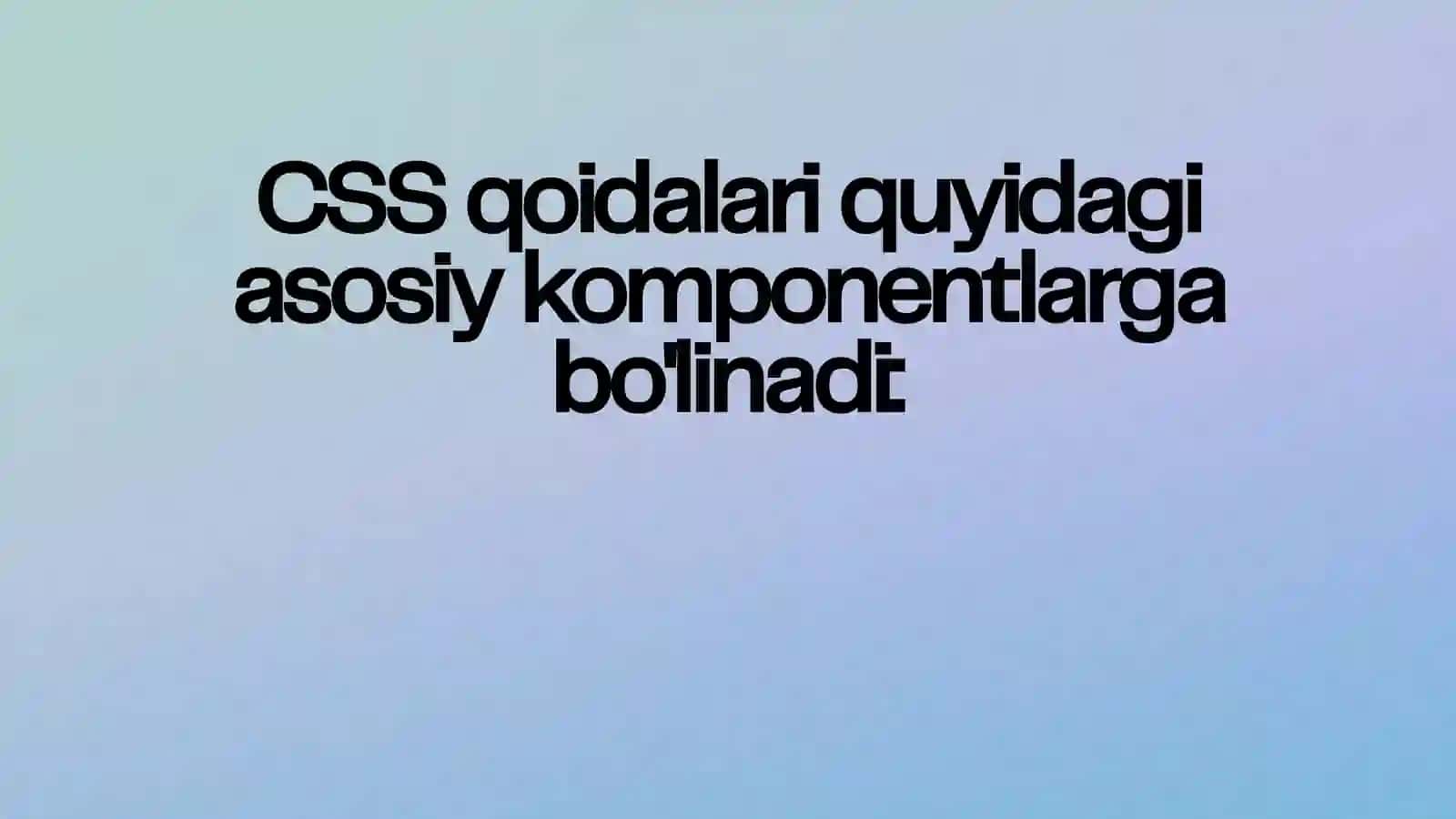 CSS (Cascading Style Sheets) 3
