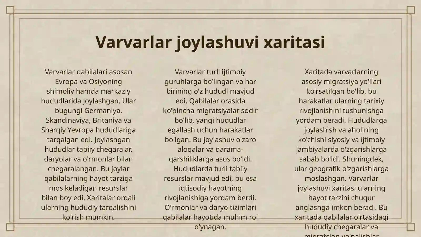 VARVARLAR QABILASI 3