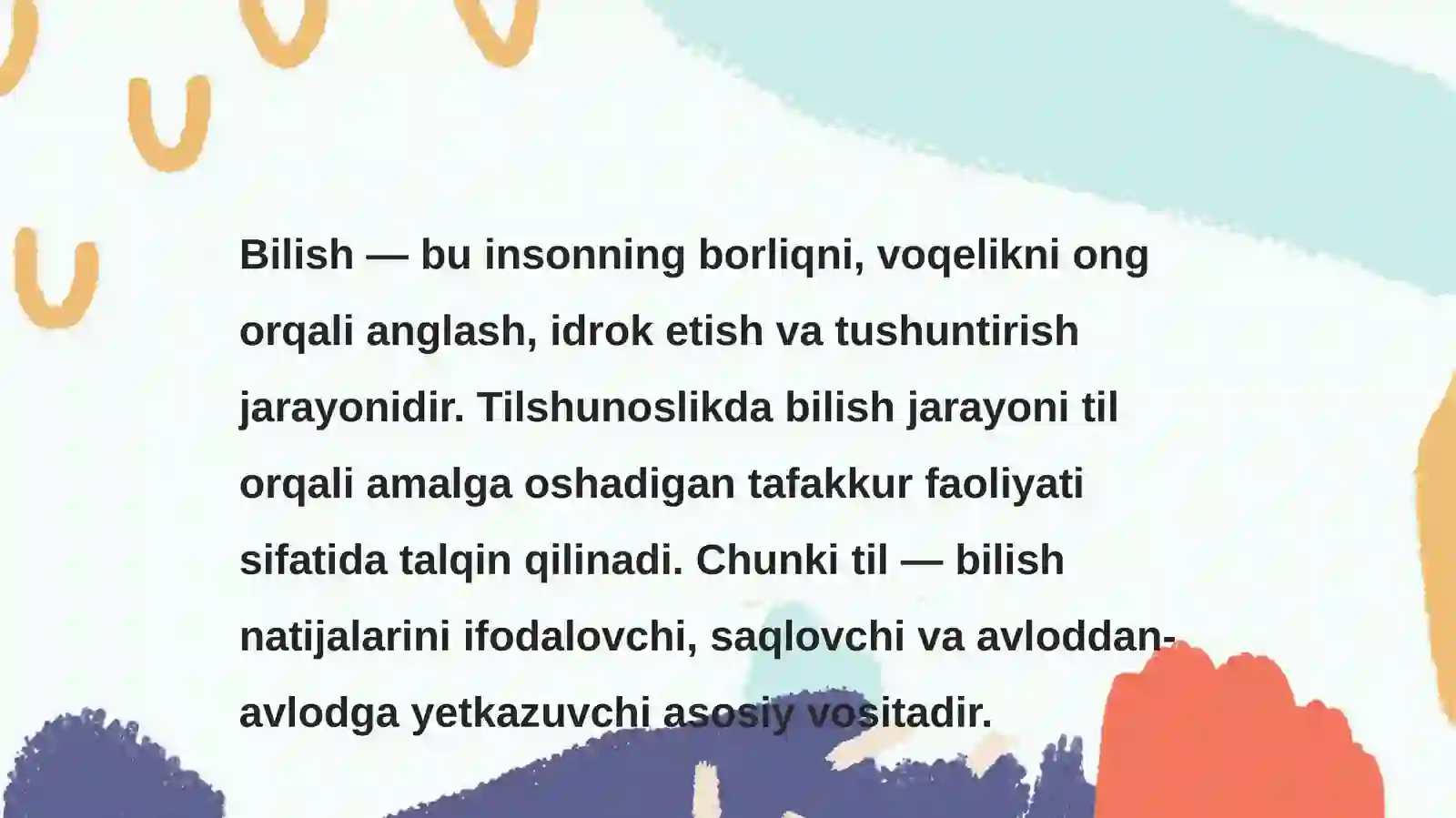 Bilish va uning turlari 3