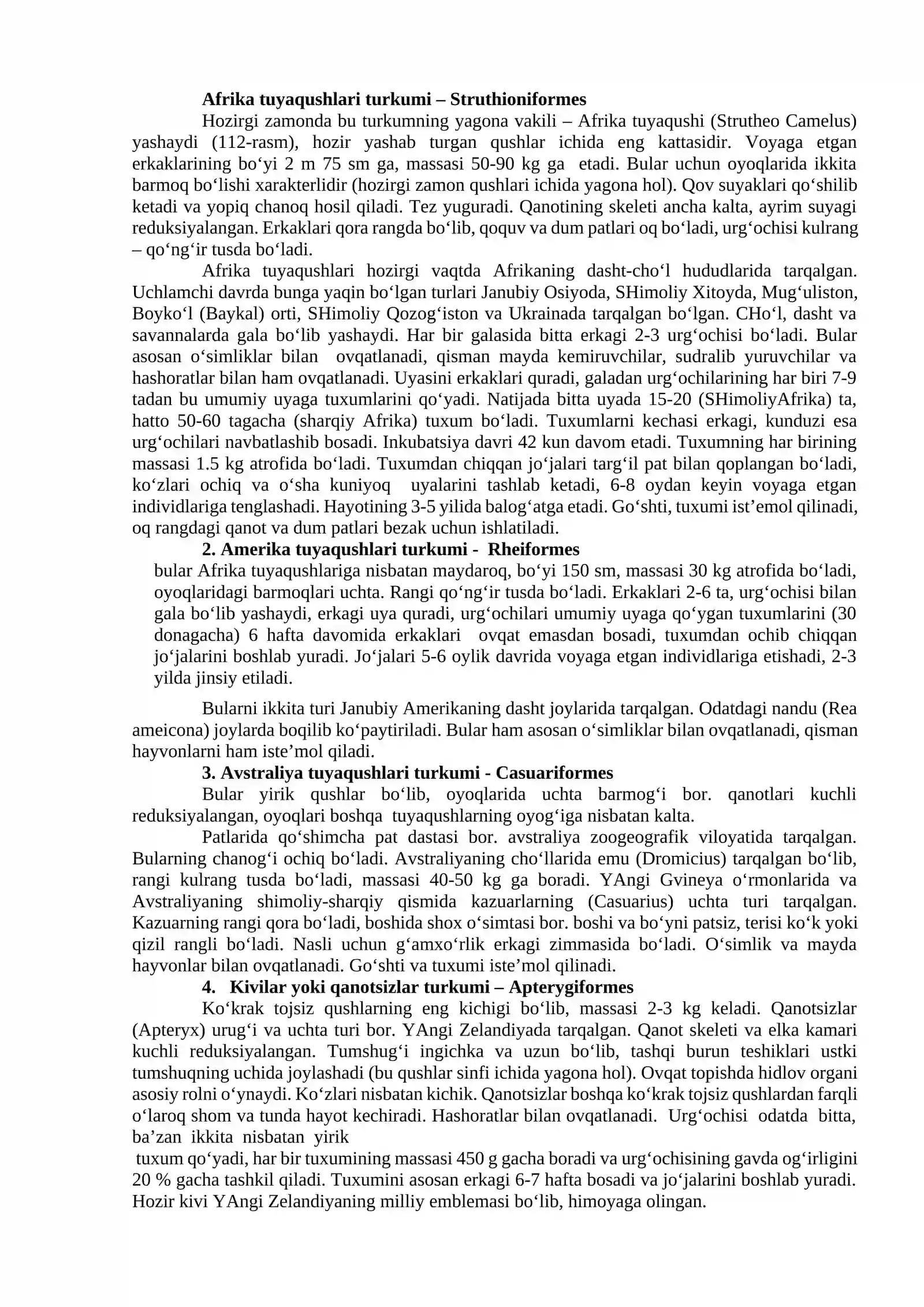 Qushlar -Aves sinfi. Qushlar sinfiga xos umumiy xususiyatlar. Qushlar sistematikasi va kelib chiqishi 3