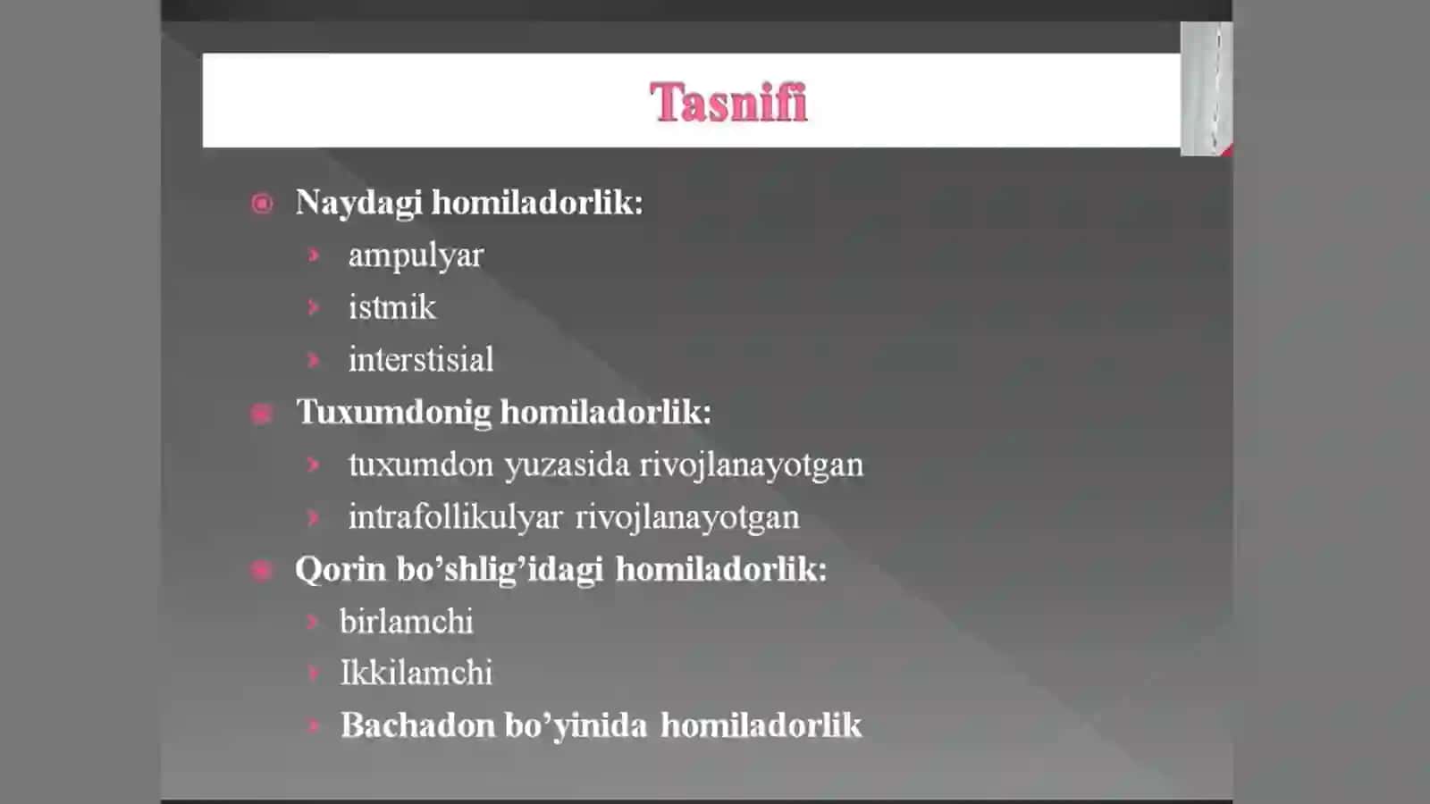 Genikologik amalyotda o’tkir qorin kasalliklari 3