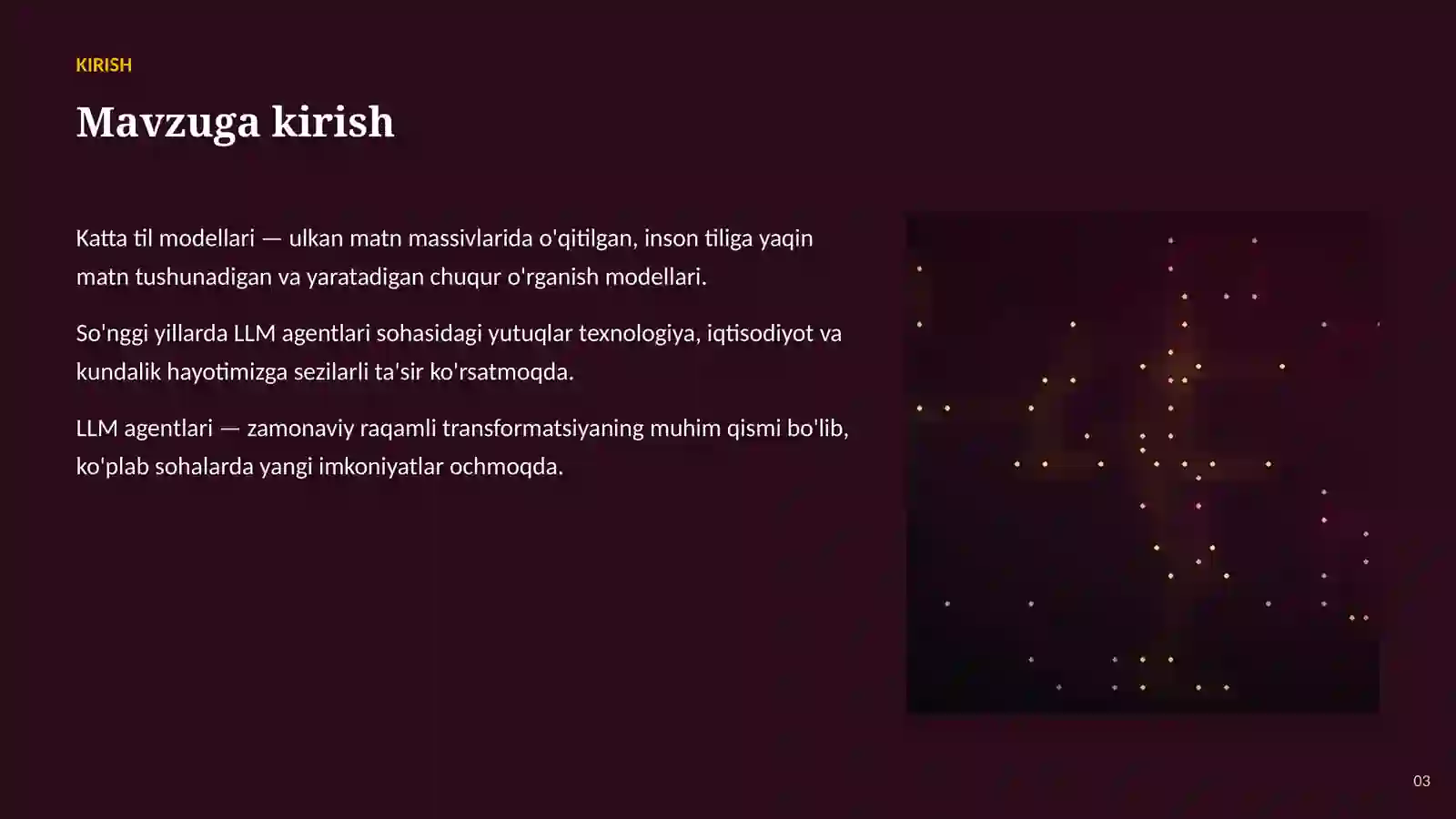SUN'IY INTELLEKT • KATTA TIL MODELLARI (LLM) 3