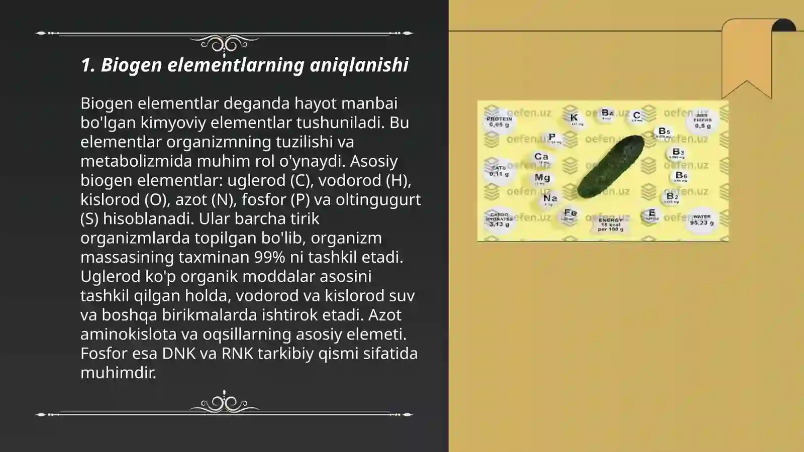 Biogen elementlar 3