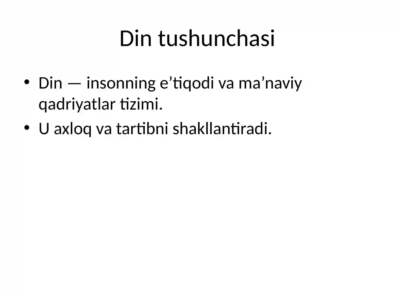 Din va hurfikrlilik 3