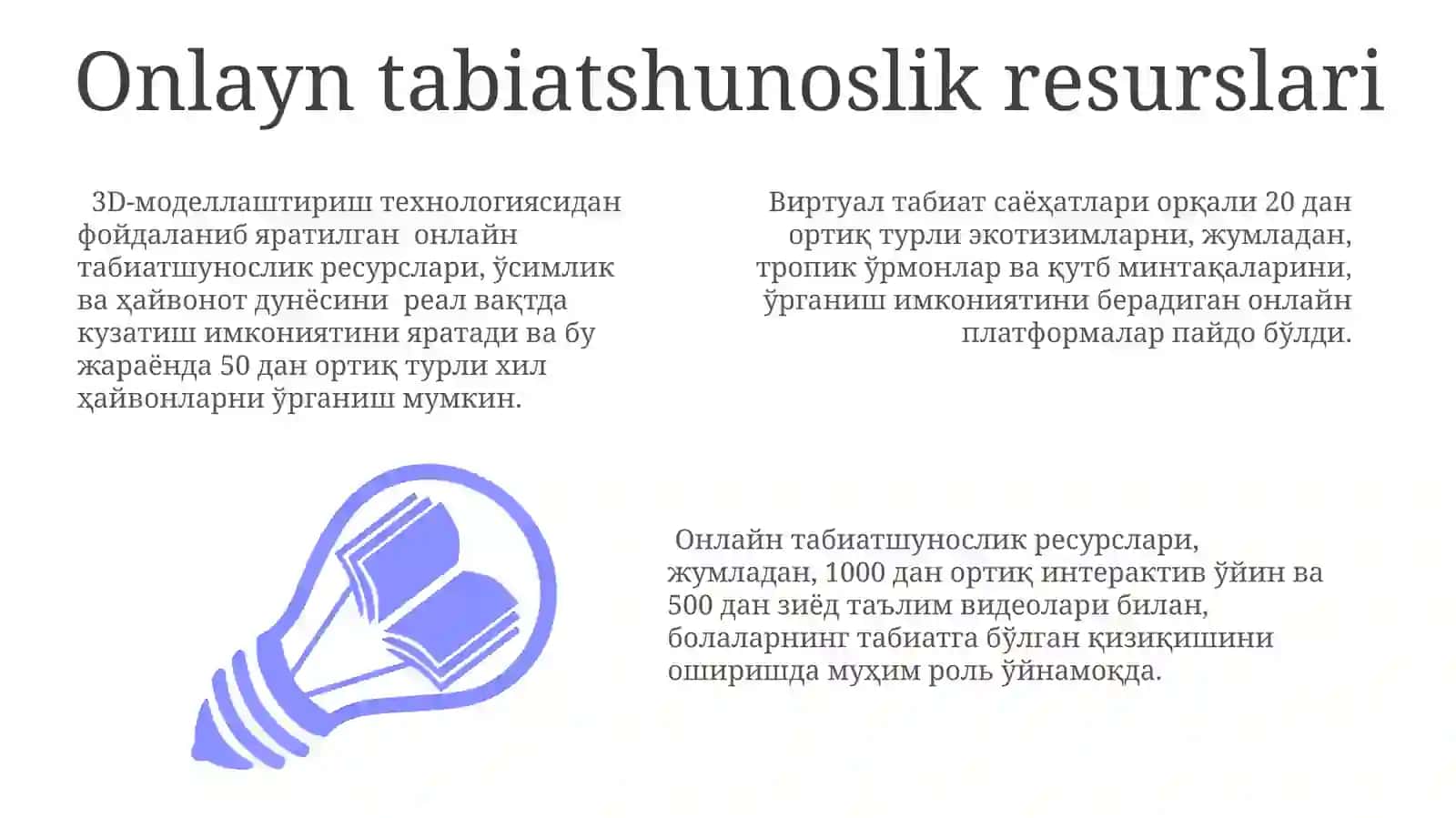 Songi yillarda bolalarni tabiat bilan tanishtirish texnalogiyasining istiqbollari 3
