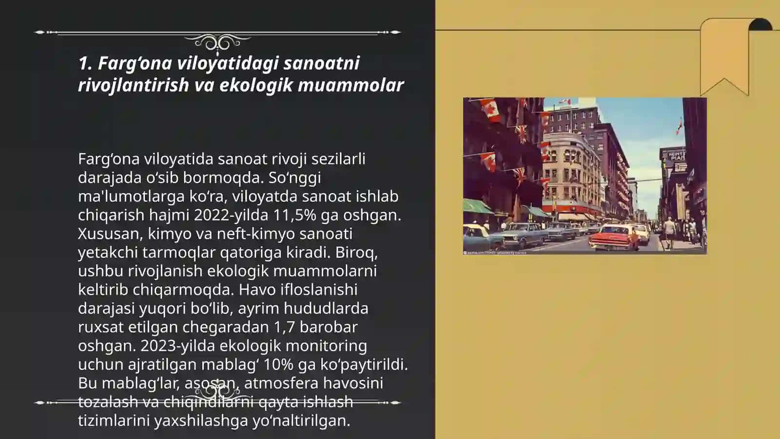 Farg‘ona viloyatidagi sanoatni rivojlantirish va ekologik muammolar 3