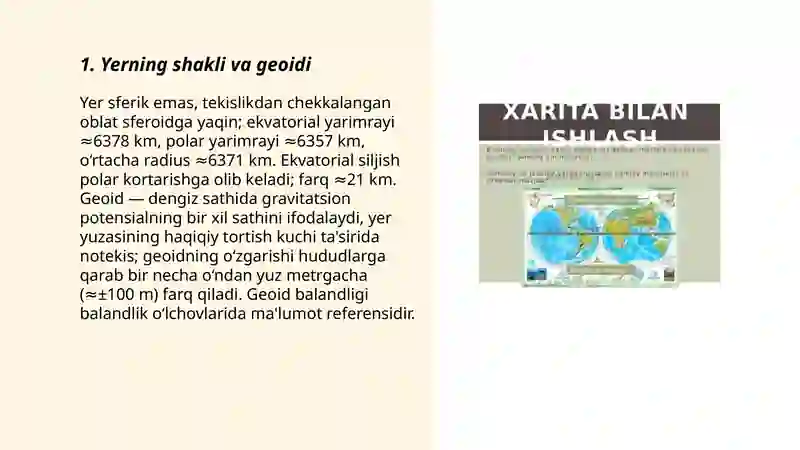 Yer shakli va harakati. Oy fazolari 3